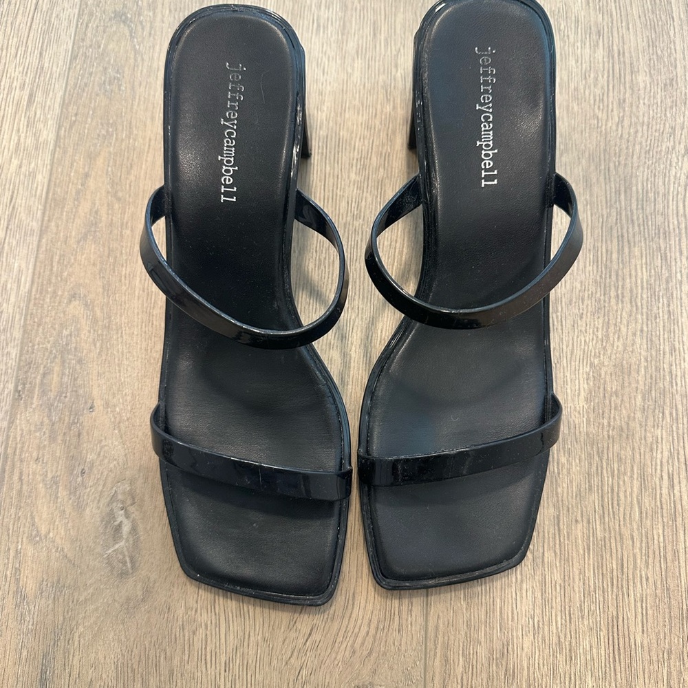 Jeffrey Campbell Black Strappy Heels